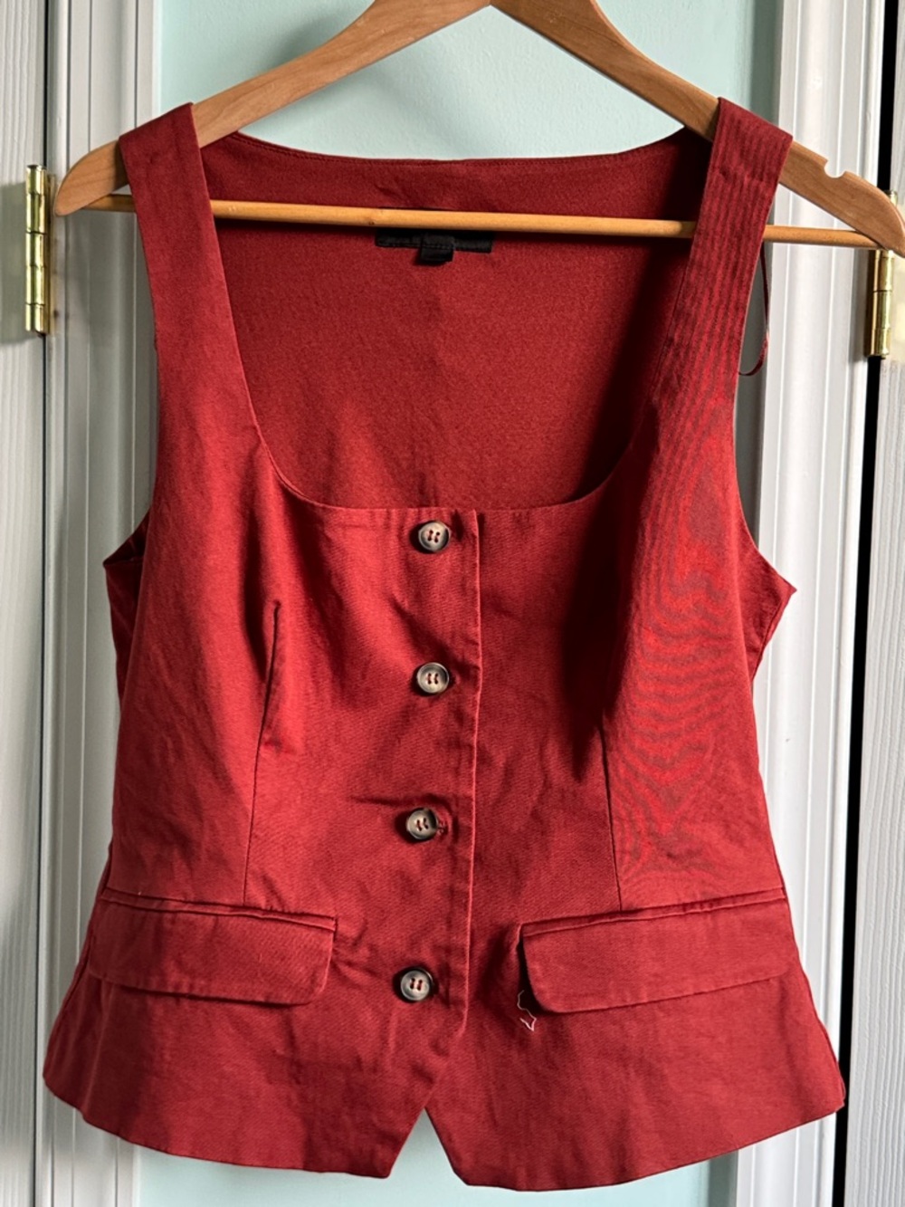 ZARA Terracota Tailored Vest Top